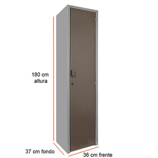 Locker Madera Acabado Níquel