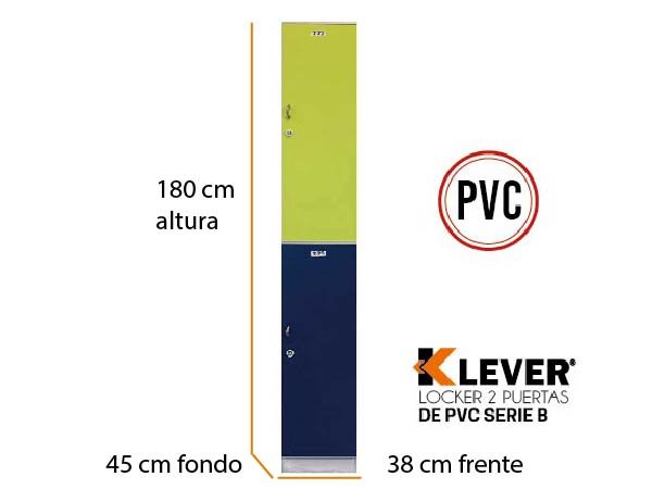 Locker PVC 2 Puertas Serie B